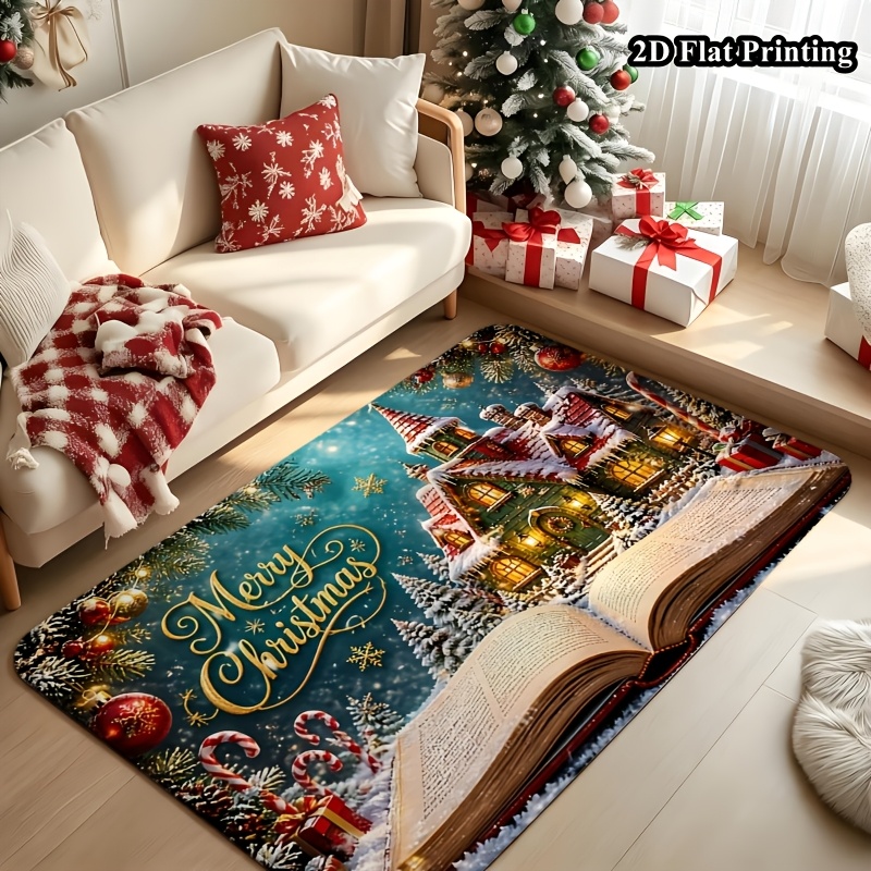 1pc 2D Flat Christmas Rug, Mag - đánh giá và giá Commercial Book Printing Machines